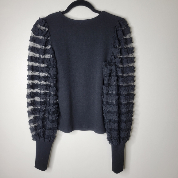 Dolan (Anthropologie) Ruffle-Sleeve Top - Picture 9 of 10